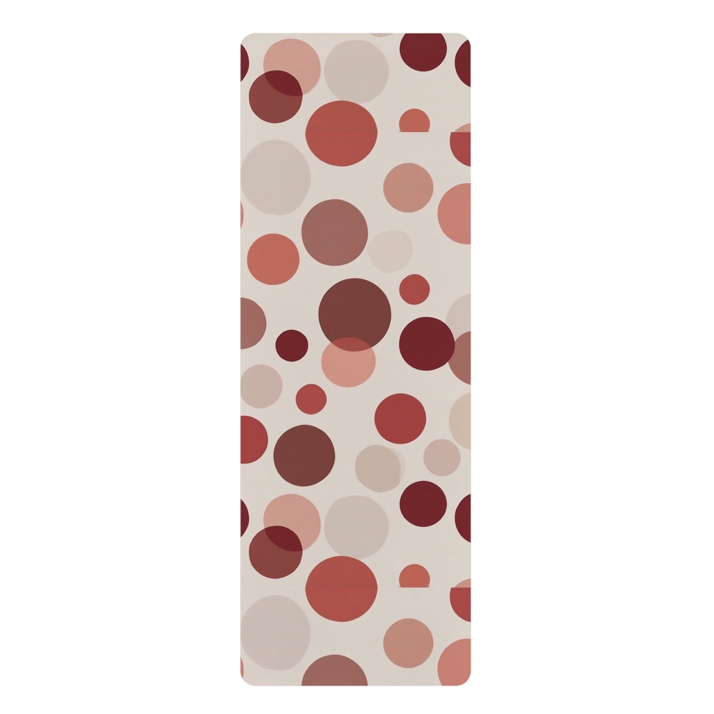Polka Dot Rubber Yoga Mat with Non-Slip Design, Fitness Essential for Home Workouts, Gift for Yoga Lovers, Exercise Mat